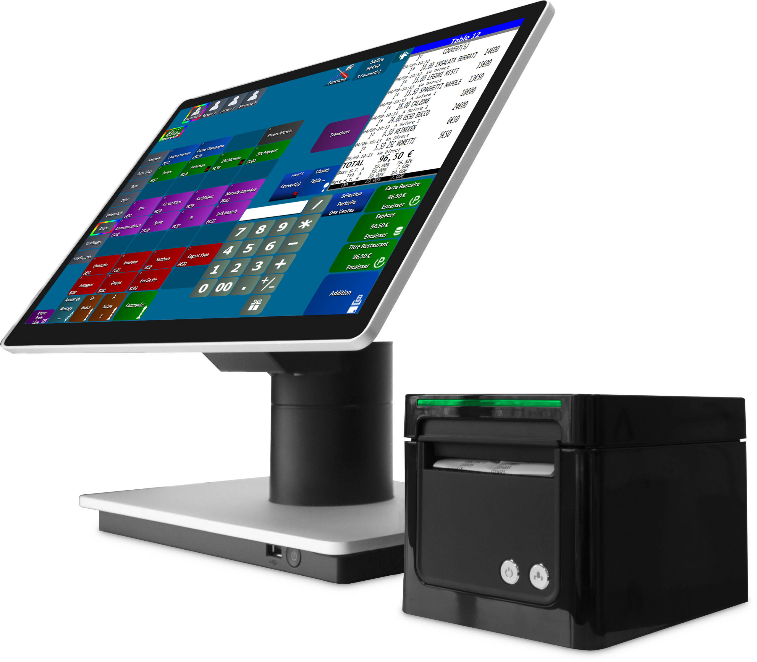 Caisse enregistreuse avec imprimante intégrée NF525 Paris